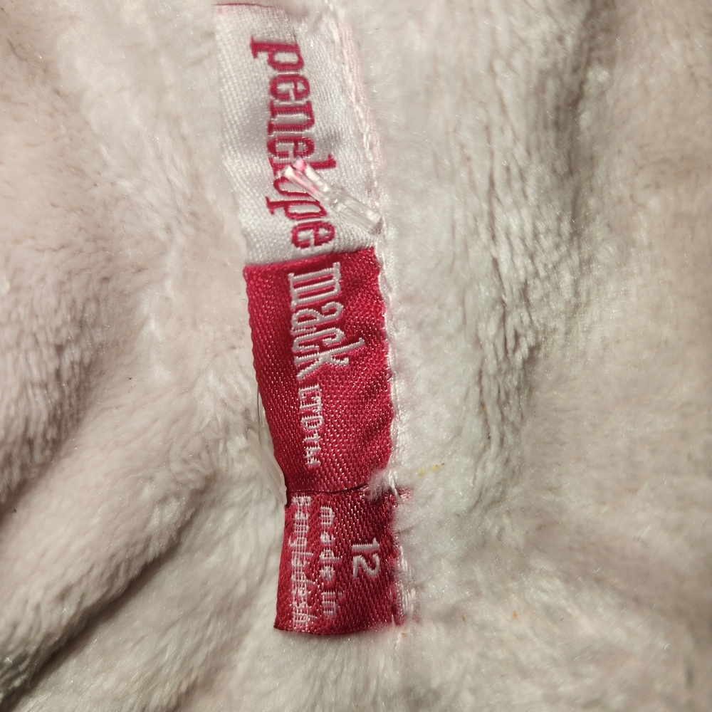 Penelope Mack Pink and White Fleece Jacket